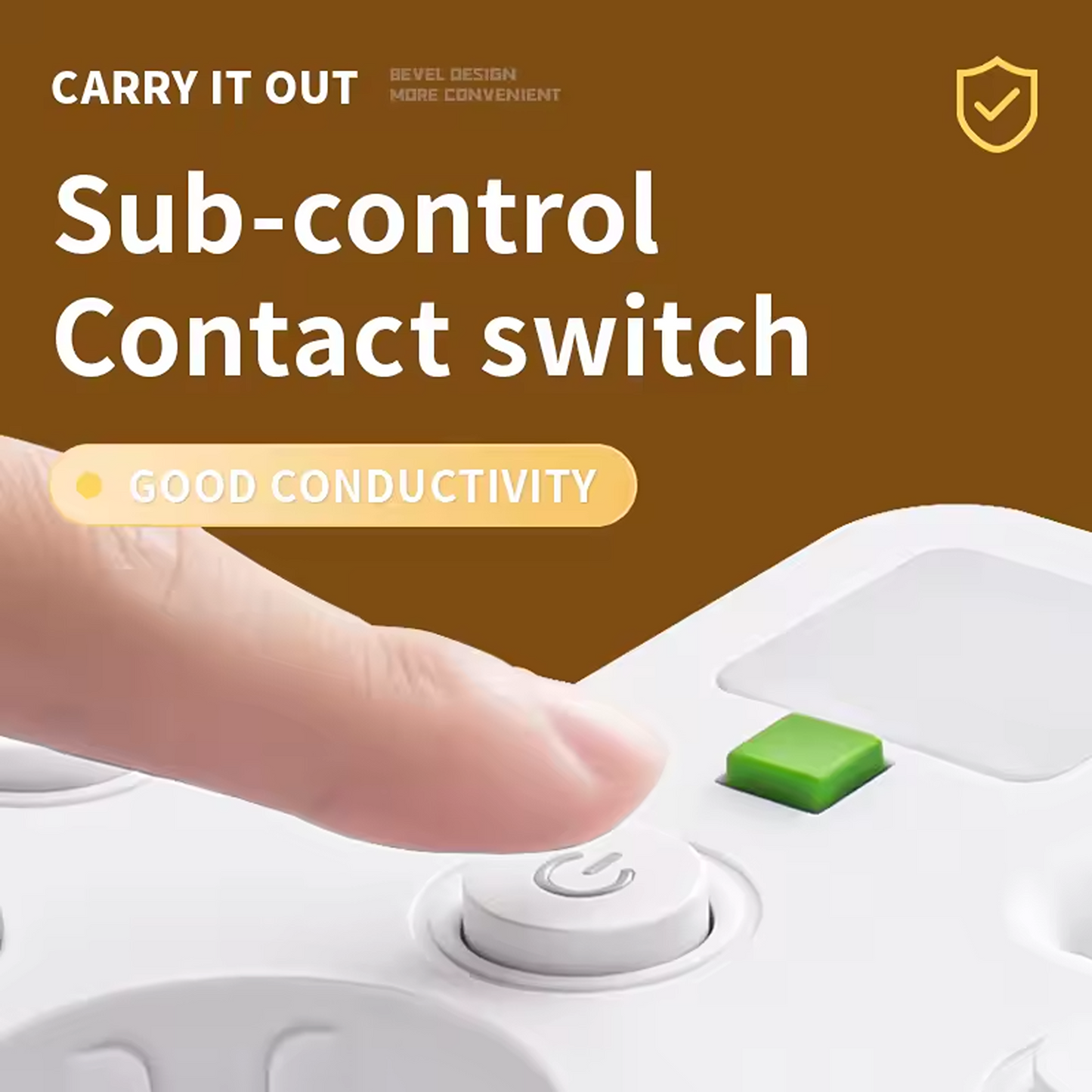 Compact EU Power Strip with USB Charging & Night Light